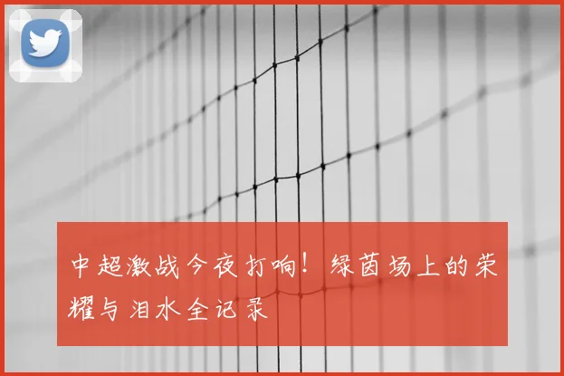 中超激战今夜打响！绿茵场上的荣耀与泪水全记录